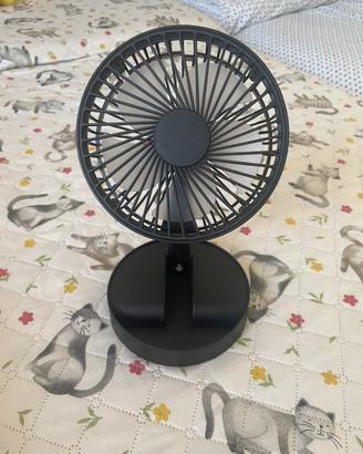Ventilatore portatile da tavolo ricaricabile usb