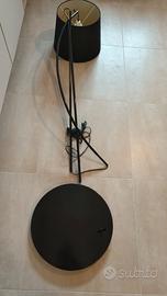 Piantana con paralume in tessuto