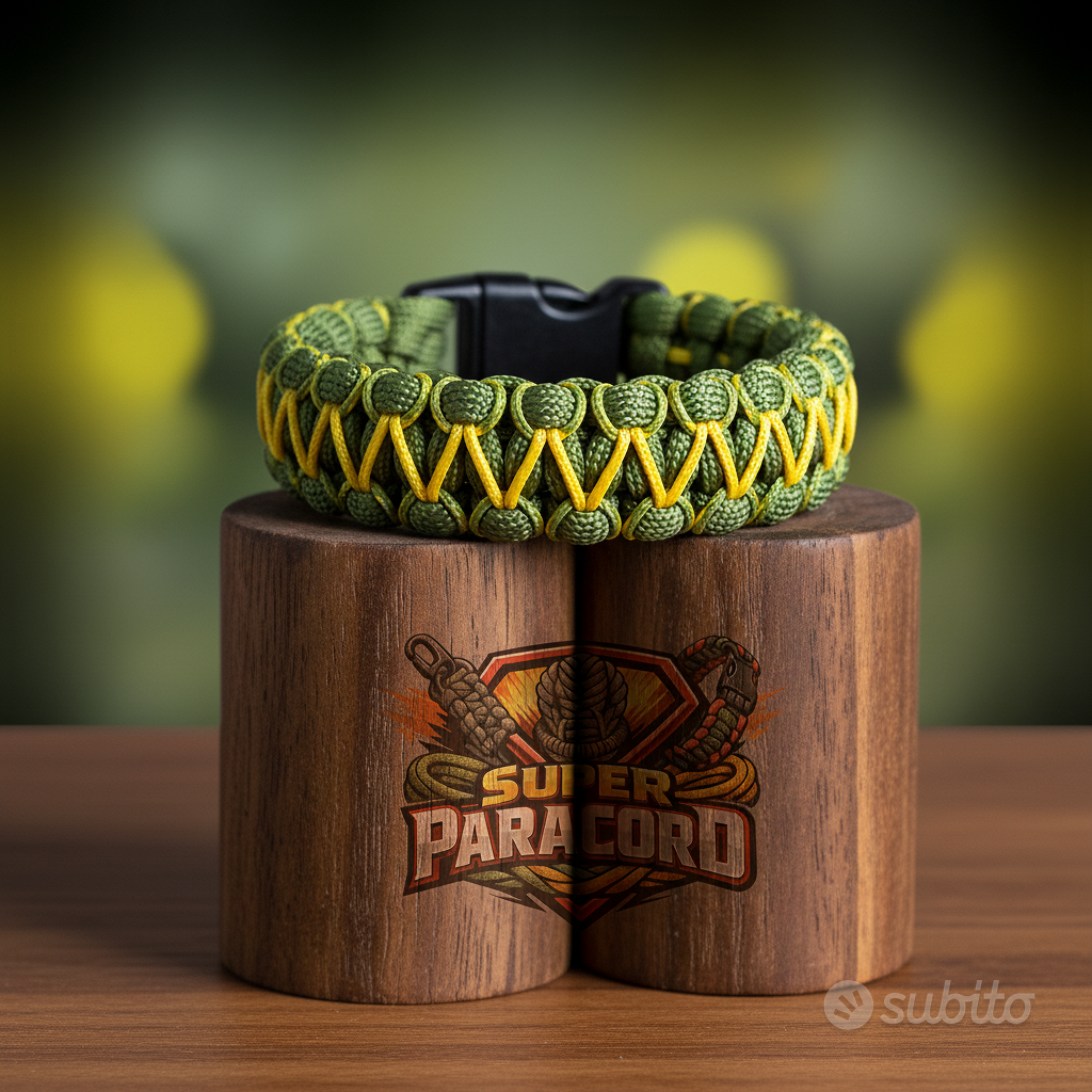 Bracelet Paracorde 550 – Coyote Brown – Fait Main, Modèle 122 – Neuf Sans Emballage