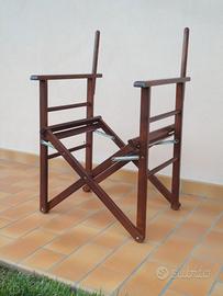 Sedia Regista pieghevole in legno