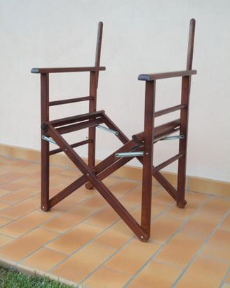 Sedia Regista pieghevole in legno
