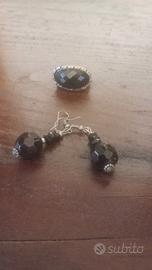 Parure anello-orecchini bijotteria