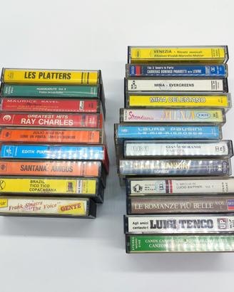 musicassette mina, battisti, sinatra due lotti
