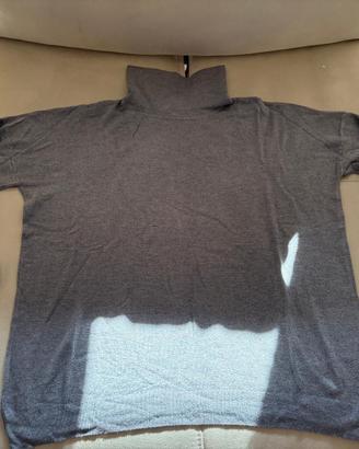 Maglione dolcevita grigio