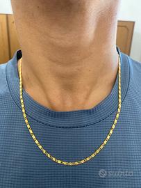 Collana in oro placcato 18k 3MM 50CM