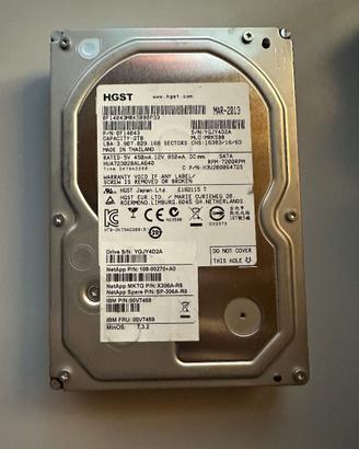 Hard Disk 2 TB interno Sata Hitachi
