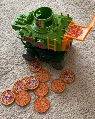 Lancia pizze - ninja turtle pizza toy - 1989