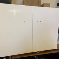 Mobile bianco lucido sospeso 60cm con lavandino