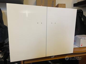 Mobile bianco lucido sospeso 60cm con lavandino