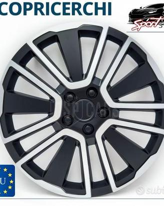 4 Copricerchi Auto 14'' Coppette Silver e Nere
