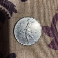 Moneta italiana da 50 Lire "Vulcano" del 1978