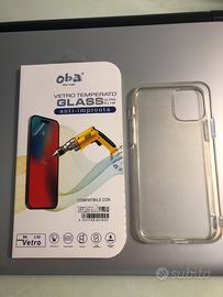 Cover e vetro temperato iPhone 11 Pro
