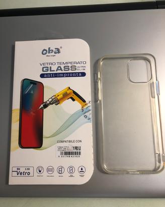 Cover e vetro temperato iPhone 11 Pro
