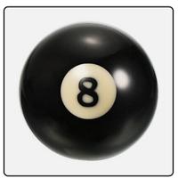 Palla numero 8 da carambola biliardo MOLTO USURATA