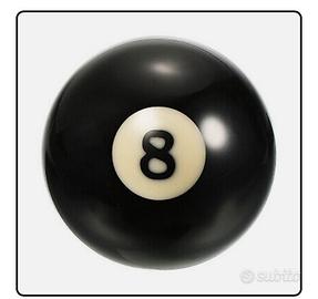 Palla numero 8 da carambola biliardo MOLTO USURATA