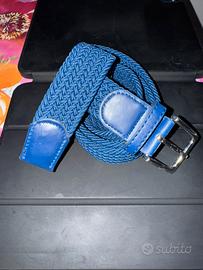 Cintura intrecciata blu