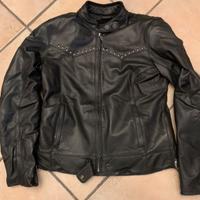 Giubbotto moto Triumph donna vera pelle