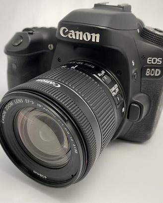 Canon 80D + 18-55mm IS STM (Come Nuova) 1000scatti