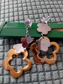 Orecchini in acciaio 316L, pvd oro, S'Agapo'