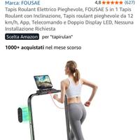 Tapis roulant elettrico pieghevole usato