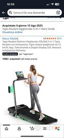 Tapis roulant elettrico pieghevole usato