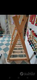 Letto montessoriano  per bambini in legno di pino