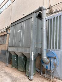 Aspiratore 3 sacchi falegnameria tubazioni incluse