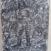 disegno su lapis artista: Guido Borgianni 