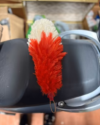 Pennacchio bianco e rosso GUS Fanfara e Banda Arma