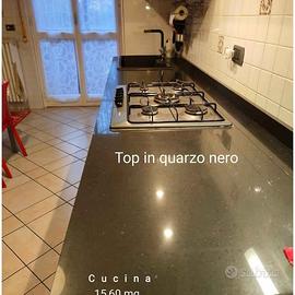 Top Quarzo nero per cucina