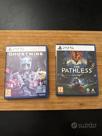 Ghostwire tokyo e The patless ps5 copertina ita