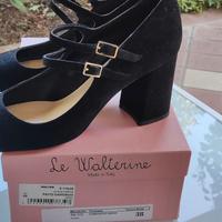 scarpe Mary Jane camoscio nero 