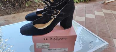 scarpe Mary Jane camoscio nero 