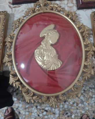 SOTTOPREZZO QUADRO MADONNA PLACATO OTO 24CARATI