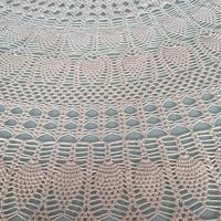 Elegante tovaglia artigianale all'uncinetto fatta 