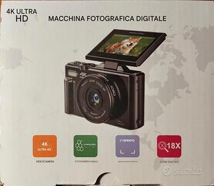 Macchina fotografica per foto 64MB e video 4K
