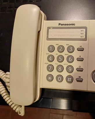 Telefono Panasonic White Wired Desk Phone Model KX