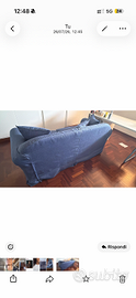 Divanoletto blu confalone- sfoderabile