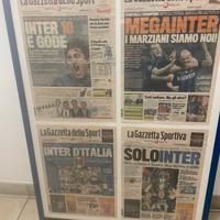 Poster Gazzetta Inter Triplete