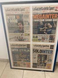 Poster Gazzetta Inter Triplete