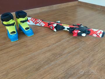 Sci e scarponi da sci per bambini (90 cm/28)