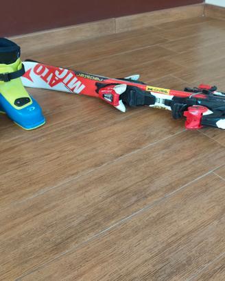 Sci e scarponi da sci per bambini (90 cm/28)