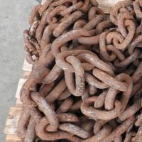 Catena in ferro antica da nave