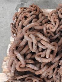 Catena in ferro antica da nave