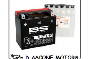 BATTERIA NUOVA BS BTX14-BS Beverly Burgman Fzr Gsx