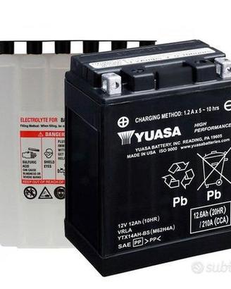 Batteria moto / quad / scooter yuasa ytx14ah-bs