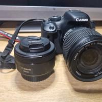 Reflex Canon Eos 550d + EF-S 15-85mm + 50mm f/1.8