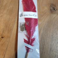 Set Calligrafia Professionale – Penna d’Oca Rossa