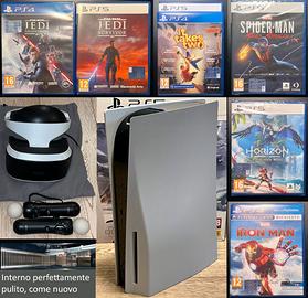 Bundle PS5 + VR + Controller + Giochi