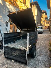 🚗 CARRELLO APPENDICE con COPERCHIO RIGIDO